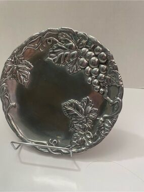 Arthur Court Silver Grape & Vine Decorative Serving Platter